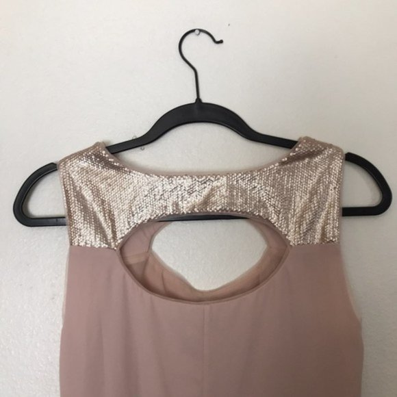 BCBGMaxAzria Blush Pink Chiffon Blouse Size S - Picture 4 of 7